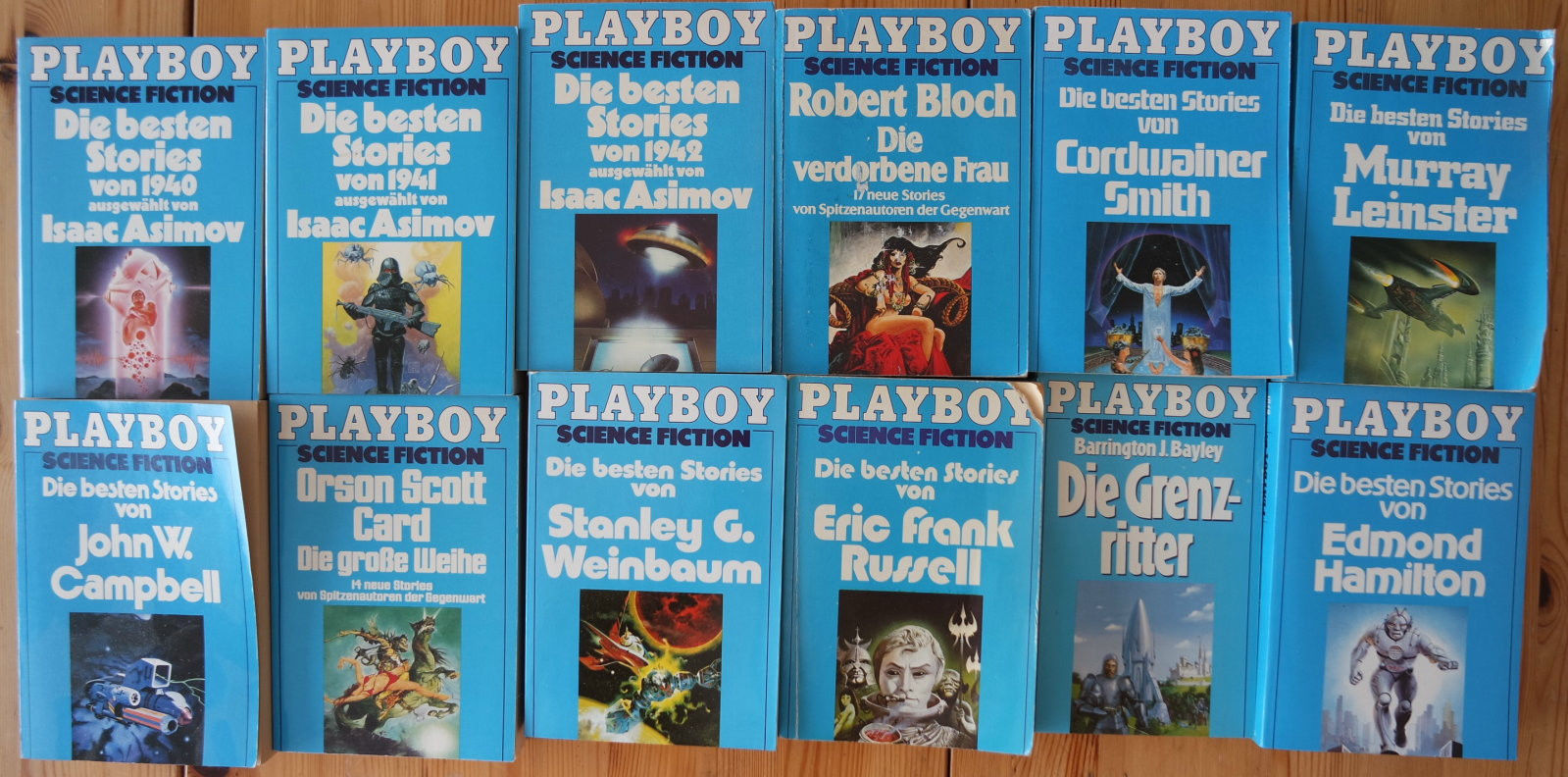 12x Science Fiction Storie Bücher aus dem Playboy Verlag