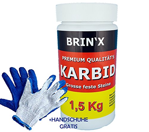 BRIN'X Karbid 1,500KG Marken Premium Karbid der Firma BRIN'X UNERREICHT in QUALITÄT & WIRKUNGsDauer ! (1.50)