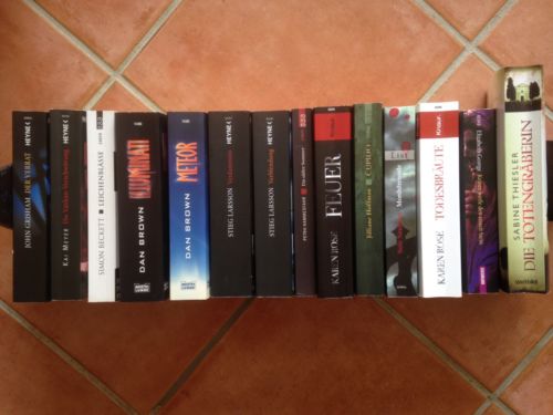 Bücherpaket > Krimis /Thriller von Larsson, Neuhaus, Brown... 14 Bücher