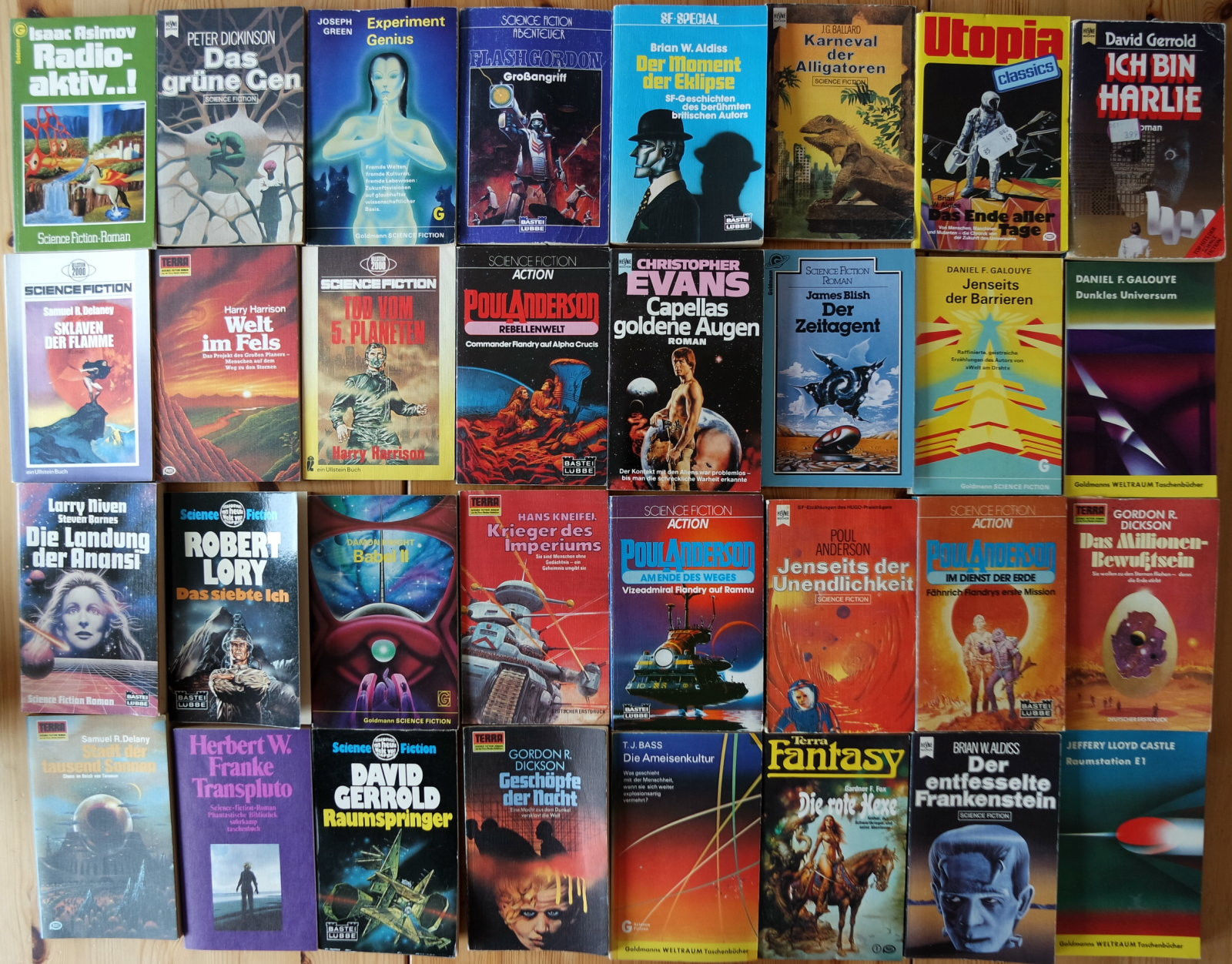 32x Science Fiction Romane Sammlung Buchpaket 16 Asimov etc.