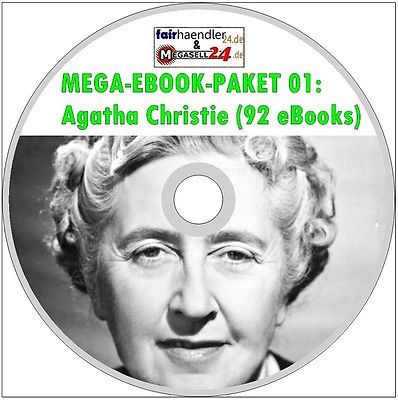 Agatha Christie Mega-eBook-Paket 01 Miss Marple 92 eBooks Hercule Poirot PDF NEU