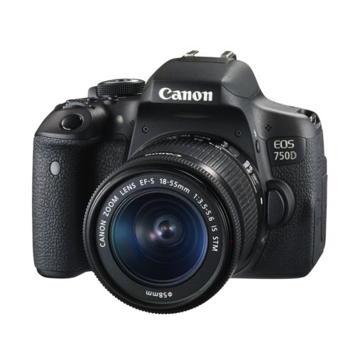 Canon EOS 750D + EF-S 18-55mm f/3.5-5.6 IS STM Lens Kit SLR-Digitalkamera ~ NEU