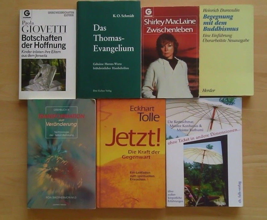 Bücherpaket: Transformation; Zwischenleben; ThomasEvangelium; JETZT!, Buddhismus