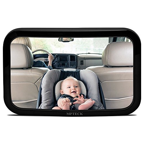 MPTECK @ Rücksitzspiegel Babyspiegel Sicherheitsspiegel Rücksitz Spiegel 360° Anpassbar für Babys Infant in Sicht Autositz AUTO SUVs