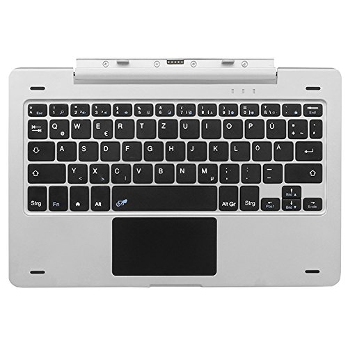 NINETEC Keyboard Tastatur für Platinum 10 G3 Aluminium Tablet PC Silber