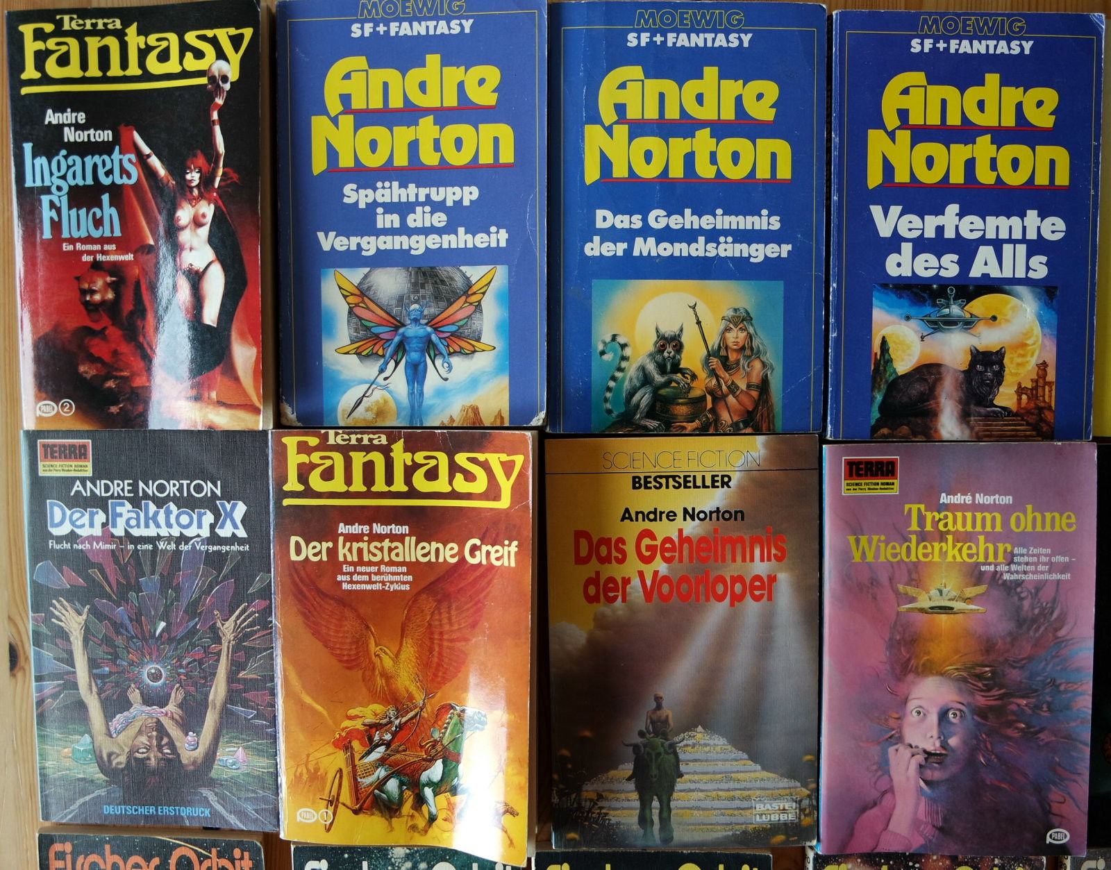 32x Science Fiction Fantasy Sammlung Buchpaket 17 Andre Norton, Dämon Knight
