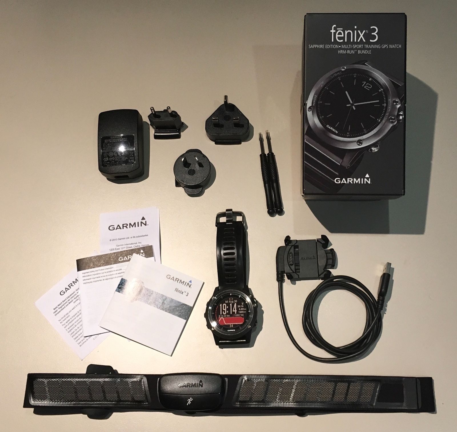 Garmin Fenix 3 Saphir Multi-Sport Training GPS Watch