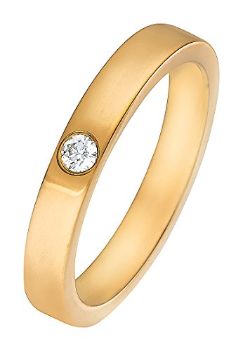 CHRIST Diamonds Damen-Ring 333er Gelbgold 1 Brillanten ca. 0,06 ct. 58, gold