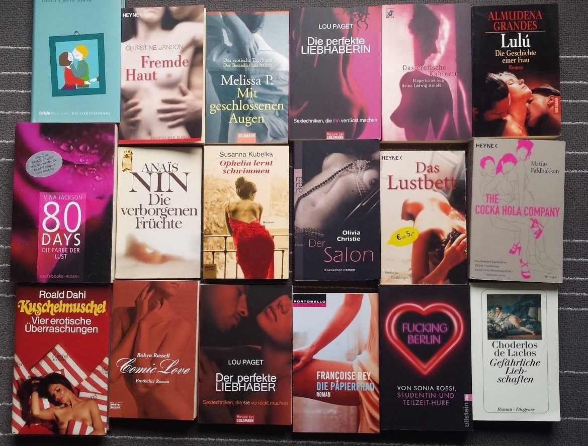 18 x erotische Literatur Erotik Bücherpaket 