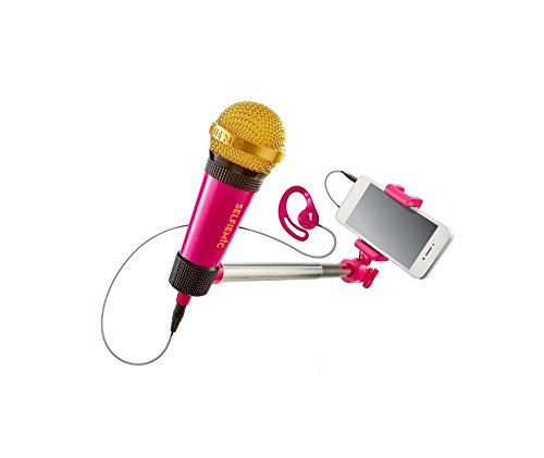 IMC Toys 95250IM - Selfie Mic, Selfie Stick Mikrofon, pink