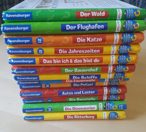 Wieso Weshalb Warum Junior 13 Bücher: Ritter, Polizei, Bauernhof usw.