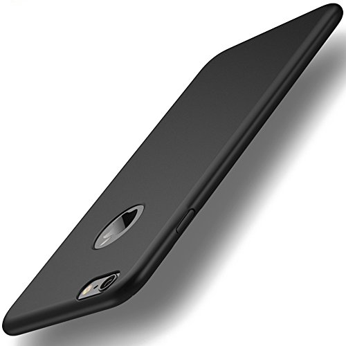 iPhone 6 6S Hülle, FayTun iPhone 6 Handyhülle-Ultra Dünn Soft Silikon Schutzhülle- Schutz vor Kratzer, Fingerabdruck, Staub und Scratch- Stoßfest FeinMatt TPU Case für iPhone 6 6S 4.7 Zoll, Schwarz