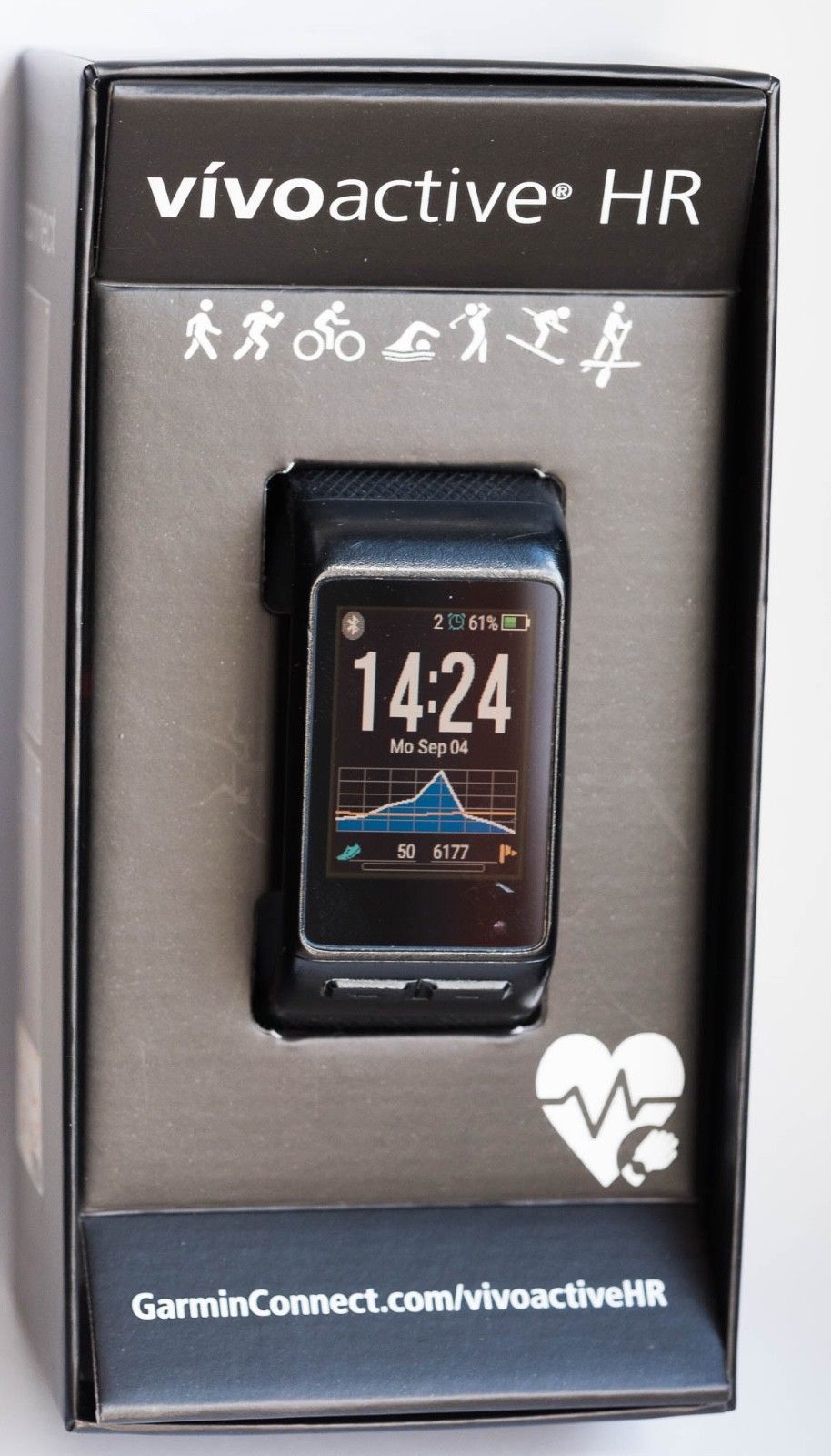 GARMIN Vivoactive HR Regular, Sport-GPS-Smartwatch