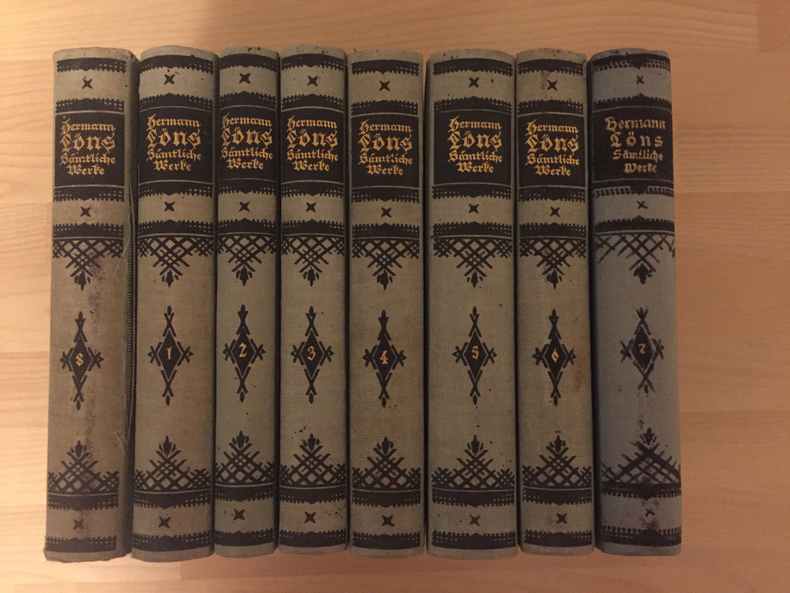 Hermann Löns, Sämtliche Werke in acht Bänden, Hesse&Becker Leipzig 1924/25