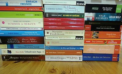 Bücherpaket: 30 Romane - Frauenromane - Krimis, Taschenbücher, teils ungelesen!