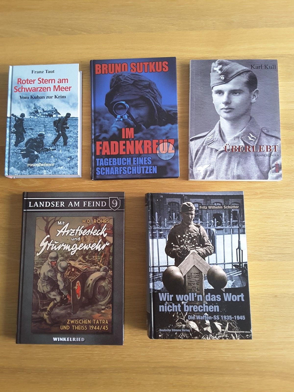 Bücher Konvolut Sammlung Erlebinsberichte 2 Weltkrieg Wehrmacht Waffen SS WK2