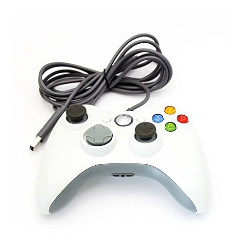 Xbox 360 Controller, Stoga Kabelgebundene USB Gamepad Controller für MICROSOFT Xbox 360 PC Windows7 XP- Weiß