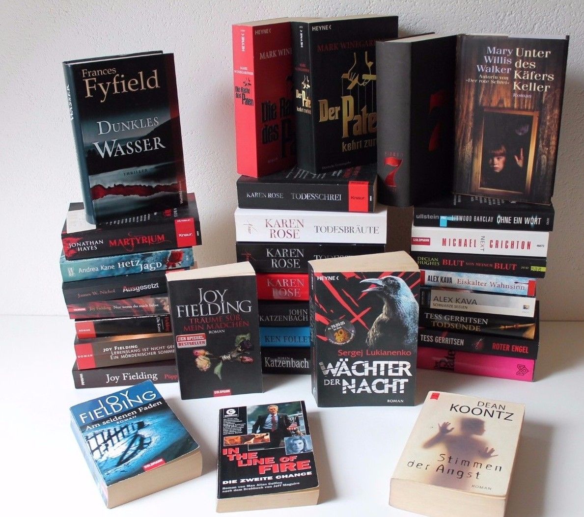 32 Romane, Thriller, Krimis, Sammlung, Paket, Katzenbach, Fielding, Rose, Geritt