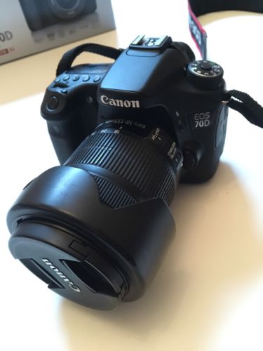 Canon EOS 70D 20.2 MP Digitalkamera - Schwarz (Kit m/ EF-S 18-135mm f/3.5-5.6 I…