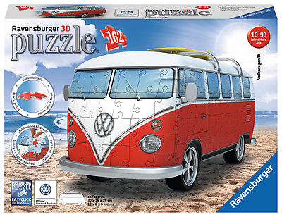 Ravensburger® 12516  Volkswagen T1 - Surfer Edition, 3D Puzzle, 162 T.,NEU &OVP 
