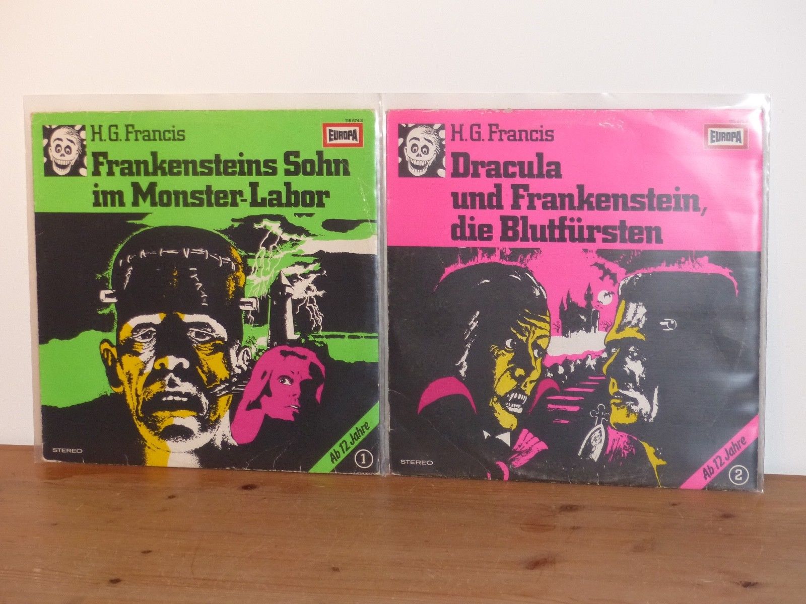 Die Neon Gruselserie - Vinyl LP Sammlung - EUROPA Folge 1 - 5