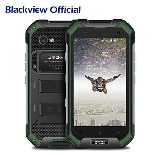 Outdoor Handy, Blackview BV6000S Android 7.0 OS IP68 Wasserdichte / Stoßfest / Staubdicht Robuste Smartphone mit 4500mAh Big Akku, 4,7 '' HD 1280 * 720 Bildschirm, 2GB RAM + 16GB ROM, 2MP + 8MP Kamera, NFC GPS GLONASS PTT Funktion