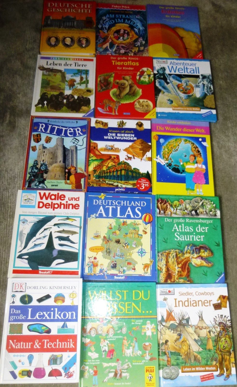 Wissens-Bücher für Kinder,  50 Bücher, Hardcover und Taschenbuch, div. Verlage
