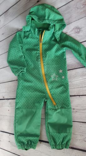 Softshell Overall 86/92 grasgrün Sterne TCM Tchibo Junge Matsch Regen Anzug
