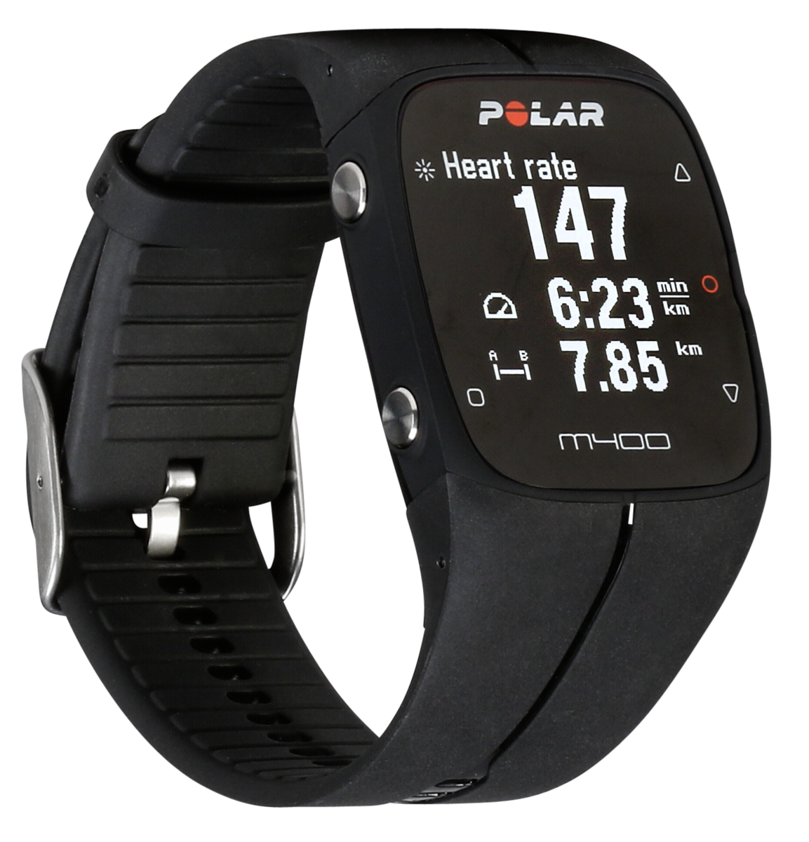 Polar M400 Bluetooth Schwarz Sportuhr Fitnesuhr Laufuhr für Sport in schwarz