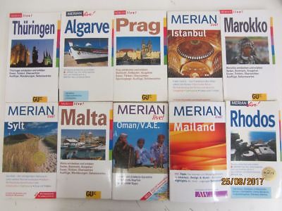 100  Merian live Bücher Taschenbücher Reiseführer  national und international