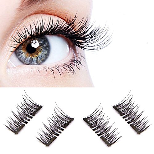 [ Upgrade] NEW Ultra-thin 0.2mm Magnetic Eye Lashes 3D Reusable False Magnet Eyelashes Extension (New double magnets)