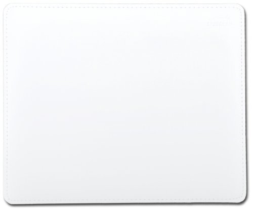 Speedlink Elegantes Kunstleder-Mauspad - NOTARY Soft Touch Mousepad (für alle optischen und Lasermäuse geeignet - strapazierfähig und formstabil - weiches Oberflächenmaterial) für PC / Computer Maße: 23 x 19 x 0,3 cm weiß