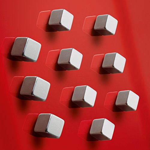 Sigel GL193 SuperDym-Magnete Cube, 10er-Set für Glas-Magnettafeln - viele Designs/Stückzahlen