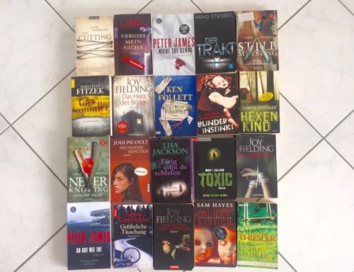 20 Bücher Bücherpaket Thriller