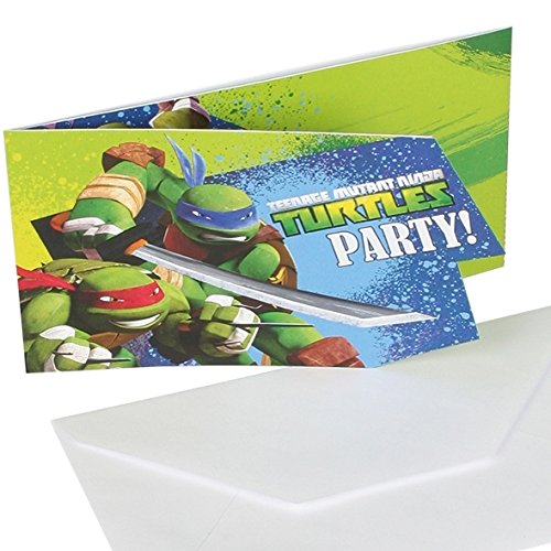 Amscan Teenage Mutant Ninja Turtles 6-invite und Umschläge