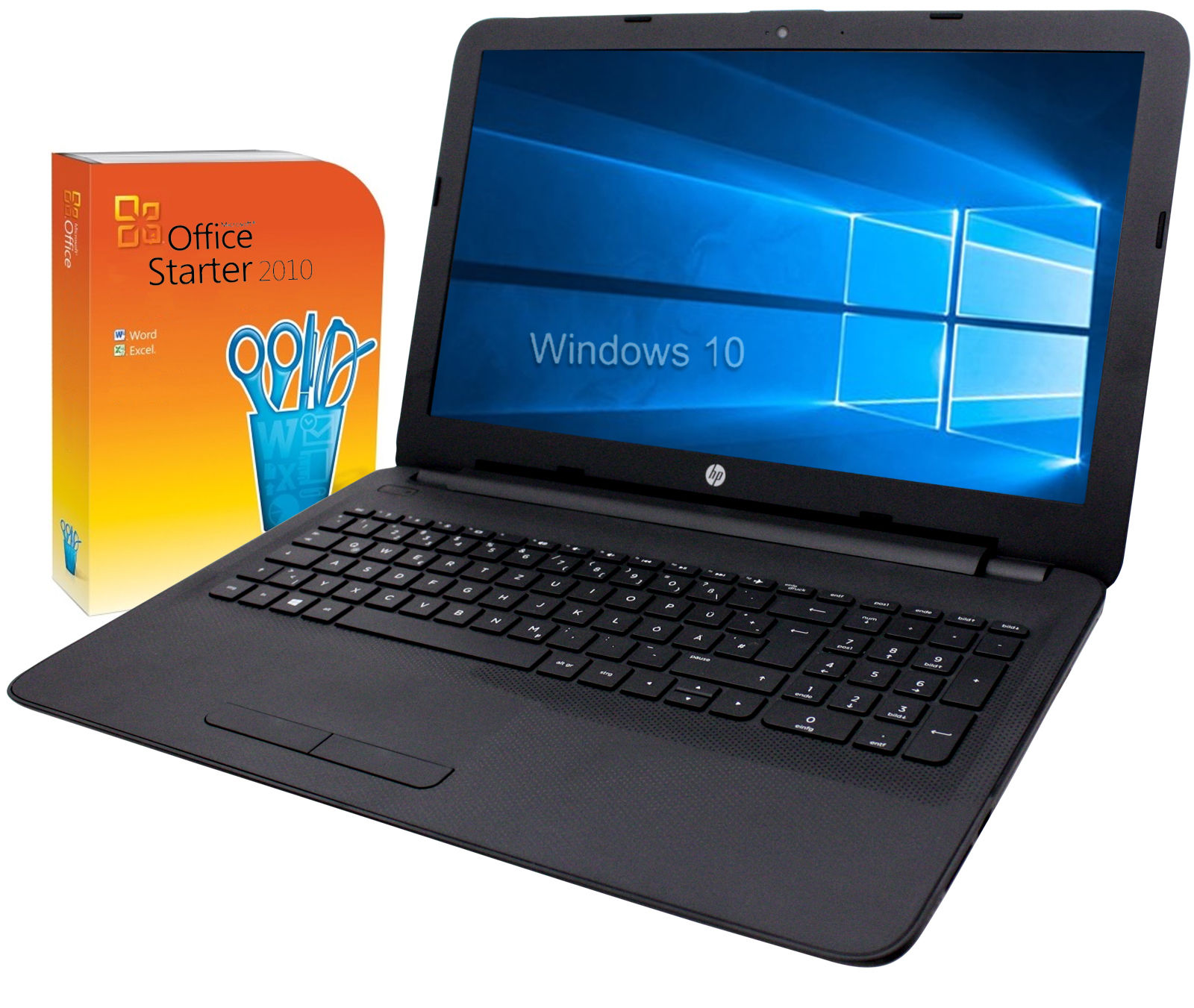 HP Notebook 15,6 Zoll - A8-7410 - 4 x 2,50Ghz - 8GB - FULL HD - 256 SSD - Office