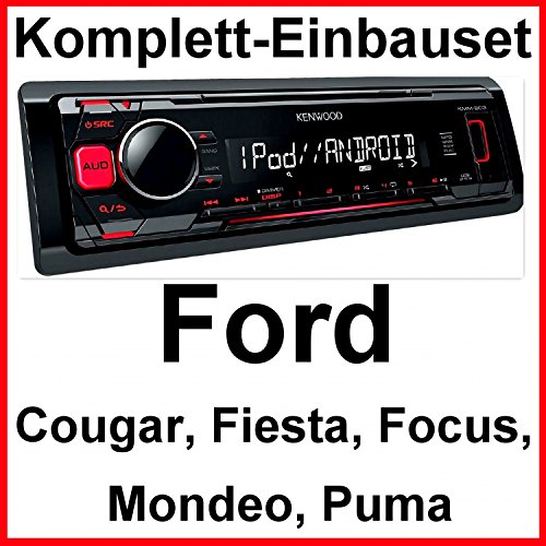 Komplett-Set Ford Focus Fiesta Puma Mondeo Cougar KMM-203 Autoradio FLAC USB MP3