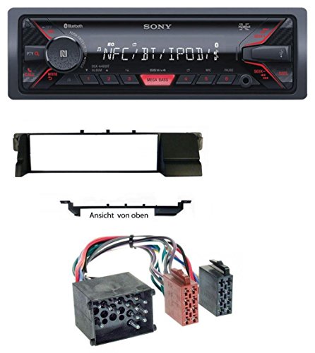 Sony DSX-A400BT Bluetooth AUX USB MP3 Autoradio für BMW 3er E46 (Profiversion Rundpin)