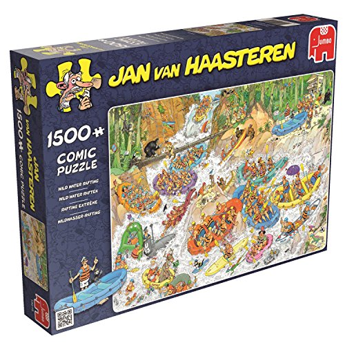 Jumbo 19015 - Jan van Haasteren - Wildwasser-Rafting, 1500 Teile Puzzle