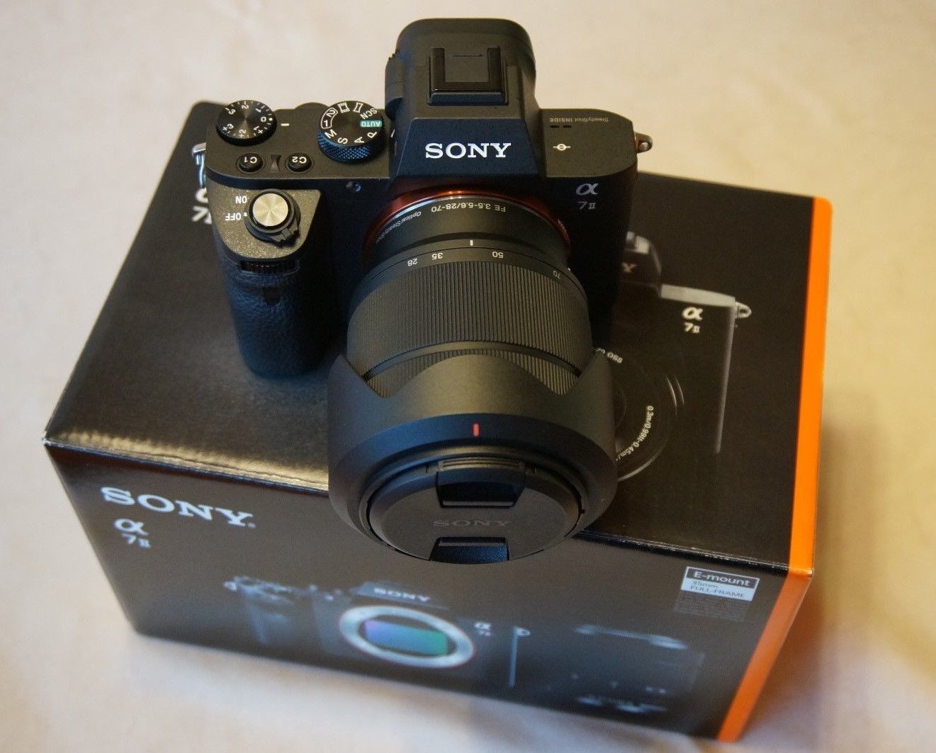 Digitalkamera Full-Frame Sony Alpha 7 II  Schwarz + OVP + Objektiv + Garantie +.