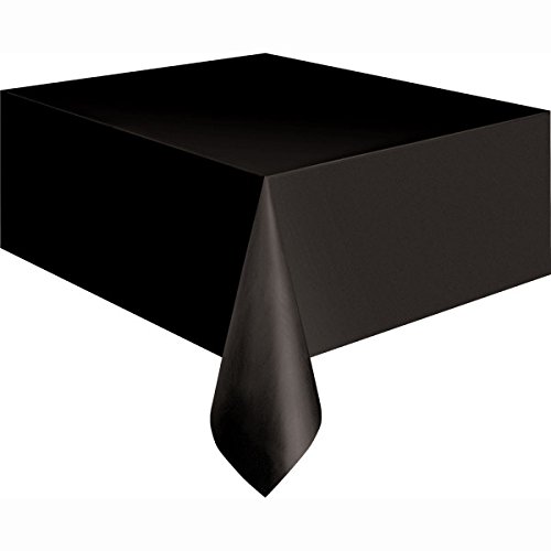 Kunststoff-Tischdecke, ca. 2,7 m x 1,4 m., schwarz, Einheitsgröße