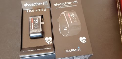 Garmin Vivoactive HR GPS Smartwatch mit Herzfrequenzmessung schwarz OVP