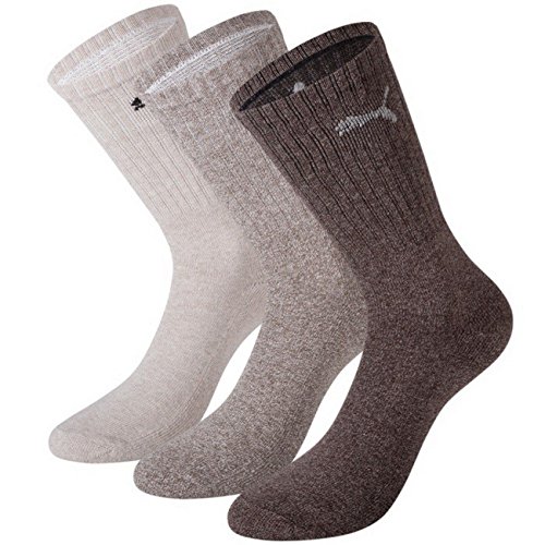 Puma Unisex Sport Socken in gewohnter Puma Markenqualität. 9 Paar,mt (39/42, Chocolate / Walnut / Safari)