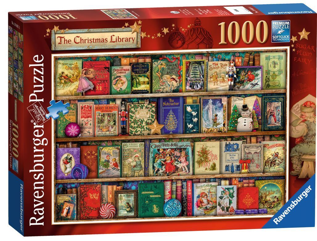 RAVENSBURGER PUZZLE*1000 T*THE CHRISTMAS LIBRARY*AIMEE STEWART*WEIHNACHTEN*OVP
