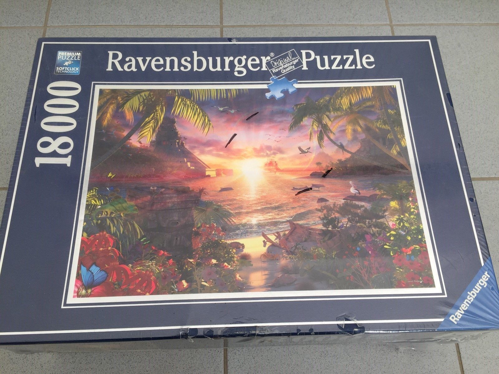 Ravensburger Puzzle 17824 - Paradiesischer Sonnenuntergang 18000 Teile Neu