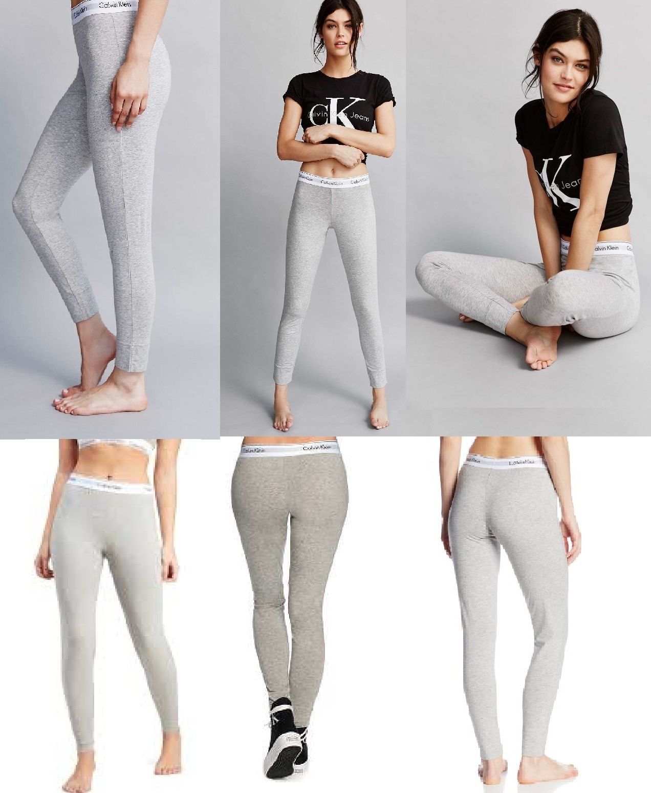 100% Calvin Klein Women Sports Gym Yoga Running Fitness Leggings Pants Trousers 