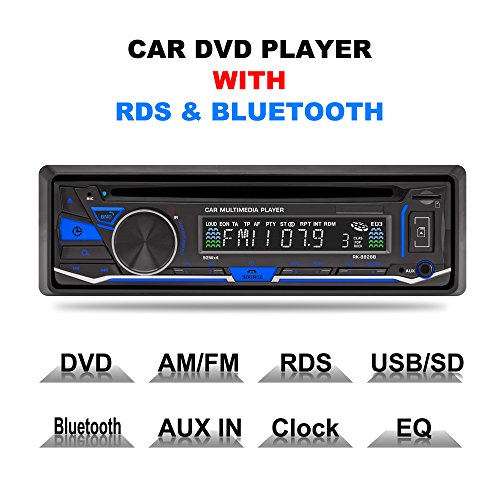 lling (TM) 1 DIN 12 V Auto Stereo DVD/CD/Bluetooth Player Radio MP3/USB/SD/TF/AUX/FM/AM/RDS-Unterstützung mit Fernbedienung