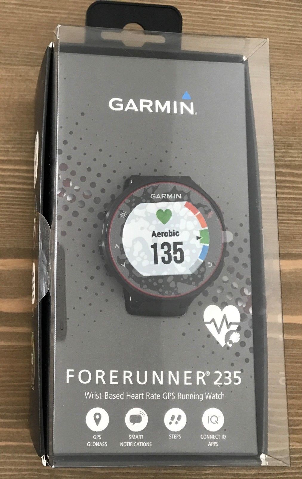 GARMIN Forerunner 235 GPS Laufcomputer Smartwatch HF-Messung Marsala-Rot