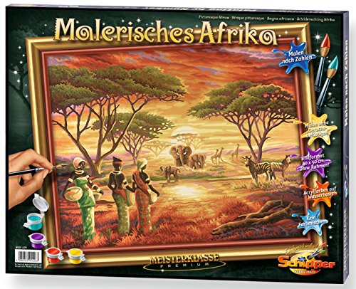 Schipper 609130426 - Malen nach Zahlen - Malerisches Afrika, 40x50 cm