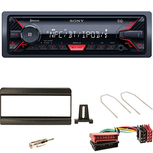 SONY DSX-A400BT Autoradio USB Bluetooth AUX 1-DIN Einbauset für Focus Fiesta Puma Mondeo